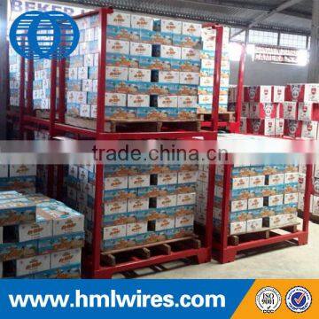 Foldable warehouse storage medium duty steel rack