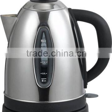 1.7L 2000W Stainless Steel Electric Kettle with water gauge