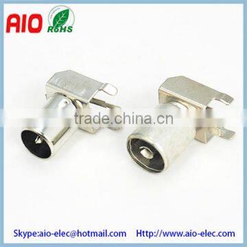 right angle 9.5mm TV PAL IEC plug jack male female for PCB mount