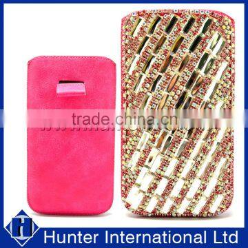 Bling PU Leather Pull up Pouch For Samsung Note4 photo-1