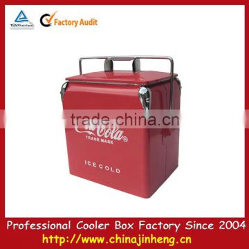 Metal portable ice Beer cooler