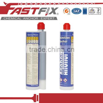 Pure epoxy resin chemical anchor construction adhesive