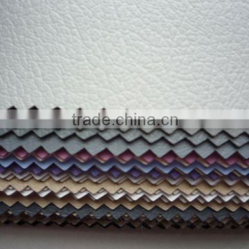 Grey color synthetic PVC leather