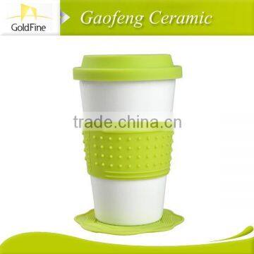 11oz ceramic double wall coffee cups without handle&thick wall coffee cups