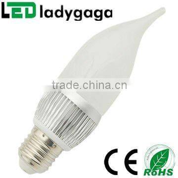 2012 high power 3W led bulb hot sale AC85-265V led globe light bulbe14/e26/ e27 e24 base 3w led bulb lights