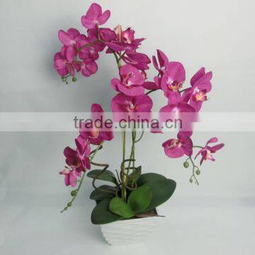 Best Selling Indoor Decoration Artificial Flowers and Foliages/artificial Orchid Flower photo-3
