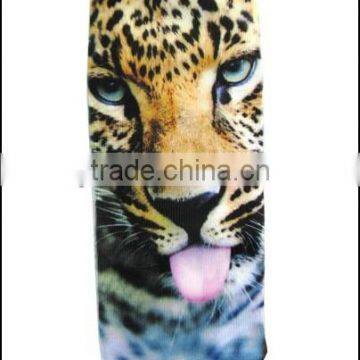 SUBLIMATION PRINTED LEOPARD CREW SOCKS