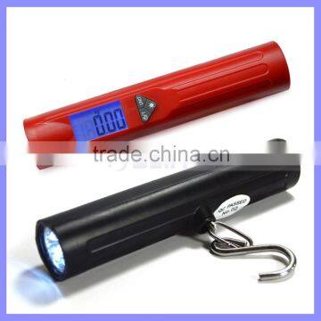 30LM High Brightness LED 2 in One Function Practical LED Torch Luggage Scale