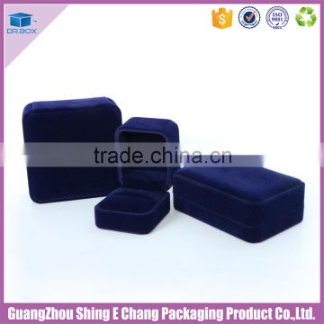 2016 wholesales Flocking packing wooden box