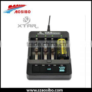 new XTAR VP4 Battery Charger li-ion Lithium 4 Slot lcd screen Displays Battery Charger