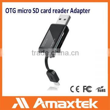 Amaxtek USB 3.0 Card Reader with Micro USB Male Connector