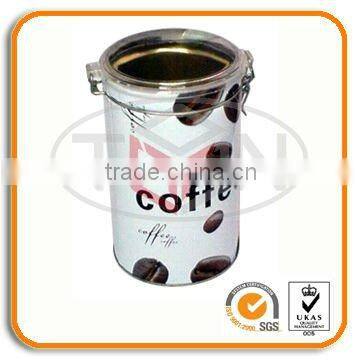 airtight coffee tin can