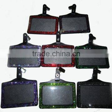 Decorative id Leather Name Card Badge Holder