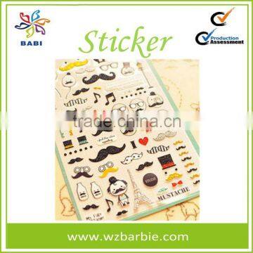 3D phone/cup/book decoration EPOXY sticker