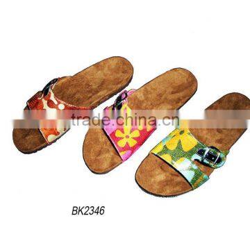 Ladies' Fashionable Cork Slipper / Wooden Slipper / Slipper