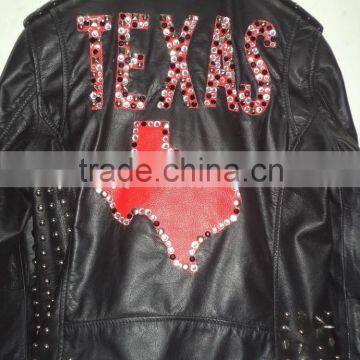 Leather Studed jacket