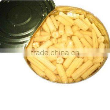 canned baby corn cuts in tin