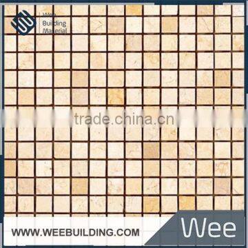 12x12 Beige Square Stone Mosaic Tile in Foshan