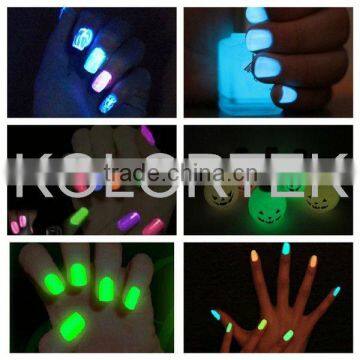 Luminous pigment powder, glowing nail polish pigment, photoluminescent pigment for nail polish