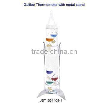 Metal stand Galileo Thermometer