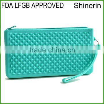  office&school supplies Silicone material wholesale pencil pouch