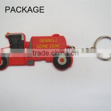 Customized Car Shaped Soft PVC Key Chain / Key Rings