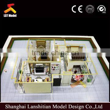 apartment house model, miniature scale house model with furniture                        
                                                Quality Choice