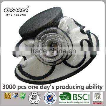 Women Sinamay Party Hat Wholesale Ladies Philippe Sinamay Church Hat                        
                                                Quality Choice
