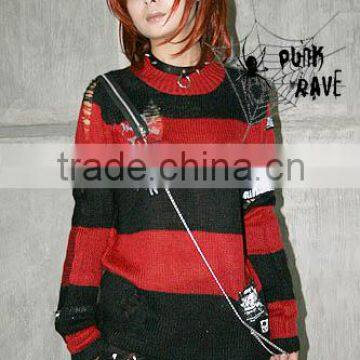 PUNK Moden New Fashion Pull Female Long Cardigan Sweater Crochet Knit M-006 photo-4