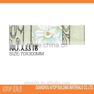 lotus pattern border polished crystal tile