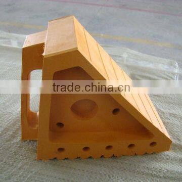 (200mmx100mmx150mm)Yellow/Rubber wheel chock block