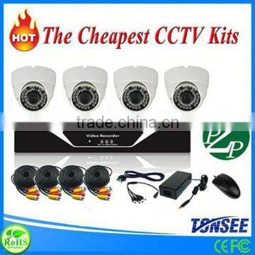 CCTV security Camera system outdoor 4ch dvr kits cctv kit 720p ahd camera better than sdi camera