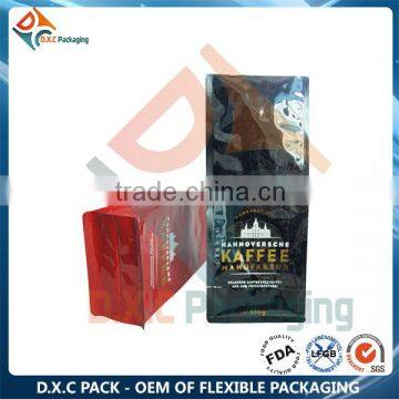 Made In China Flat Bottom Heat Seal Coffee Bag With Valve