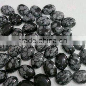 Natural snow flake obsidian stone natural semi precious stones wholesale loose cabochon gemstones authentic gemstones