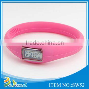 China factory multi function waterproof silicone dual function watch