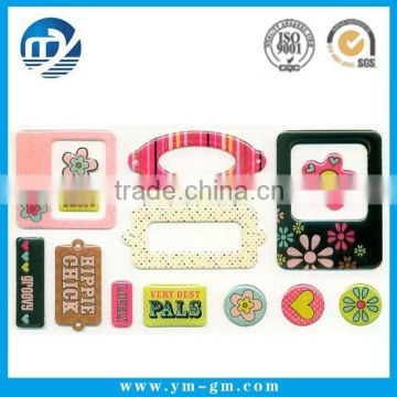 different shape clear epoxy resin sticker for decoration