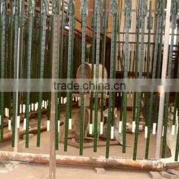 studded T fence post