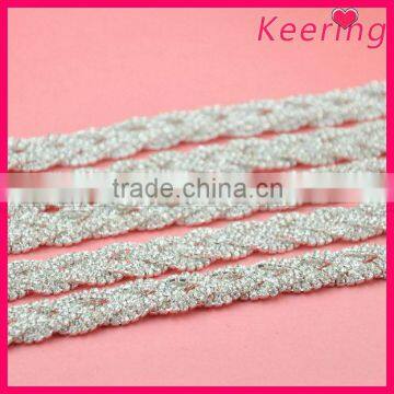 wholesale bling bling rhinestone chain trim for evening dress decoration WRC-232