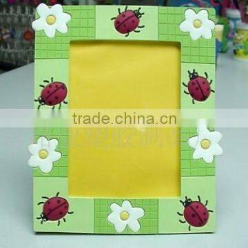 2013 newest free shipping and promotional flower design PVC Picture Frame