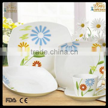 20 pcs decal new bone china custom printed dinner set