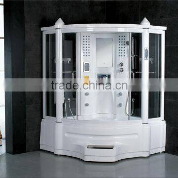 Ready Made Bathroom Steam Shower Room with sauna and massage bathtub 2013 G150