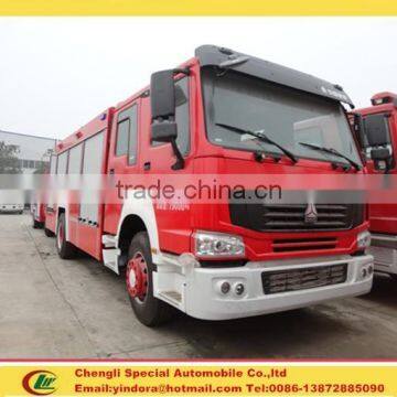 High quality low price HOWO 4X2 Foam fire-fighting truck