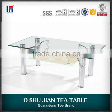 Oshujian bent glass coffee table SJ121