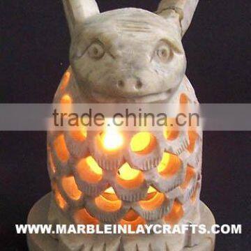 Soapstone Candle Holder in Animal Shape
