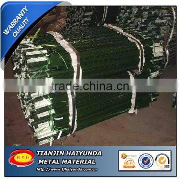 Haiyunda Manfacture American Style Green painted / hot dipped galvanized Studded T Post