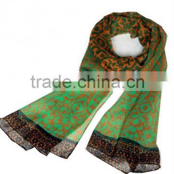 Digital printed silk scarf042
