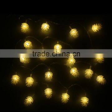 New Christmas Light 2.2M 20 LED Ultra Bright LED String For Holiday Decoration Warm White Pinecone Lamp Fairy String Light photo-6
