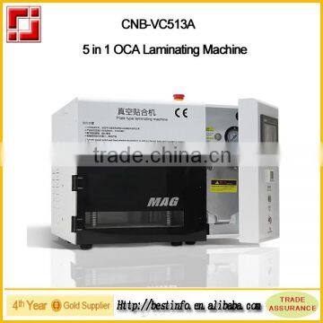 2016 High Efficiency 5 in 1 vacuum laminator phone repair machine with small bubble remover