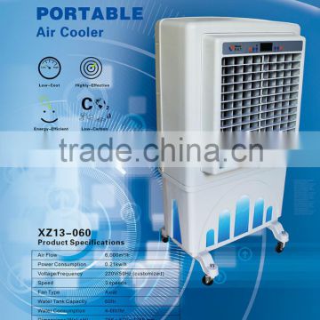 Evaporative portable water cooler/open area electric water air cooler/resturant canteen office party store water mist air cooler