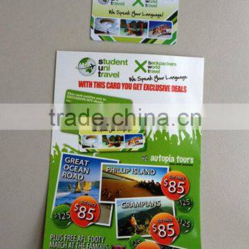 Post flyer and plastic card set printing